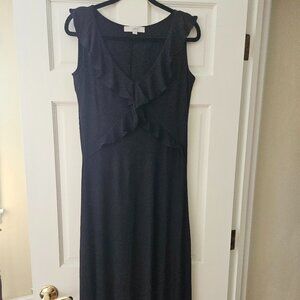 Loft Size 6 Sleeveless Black Dress